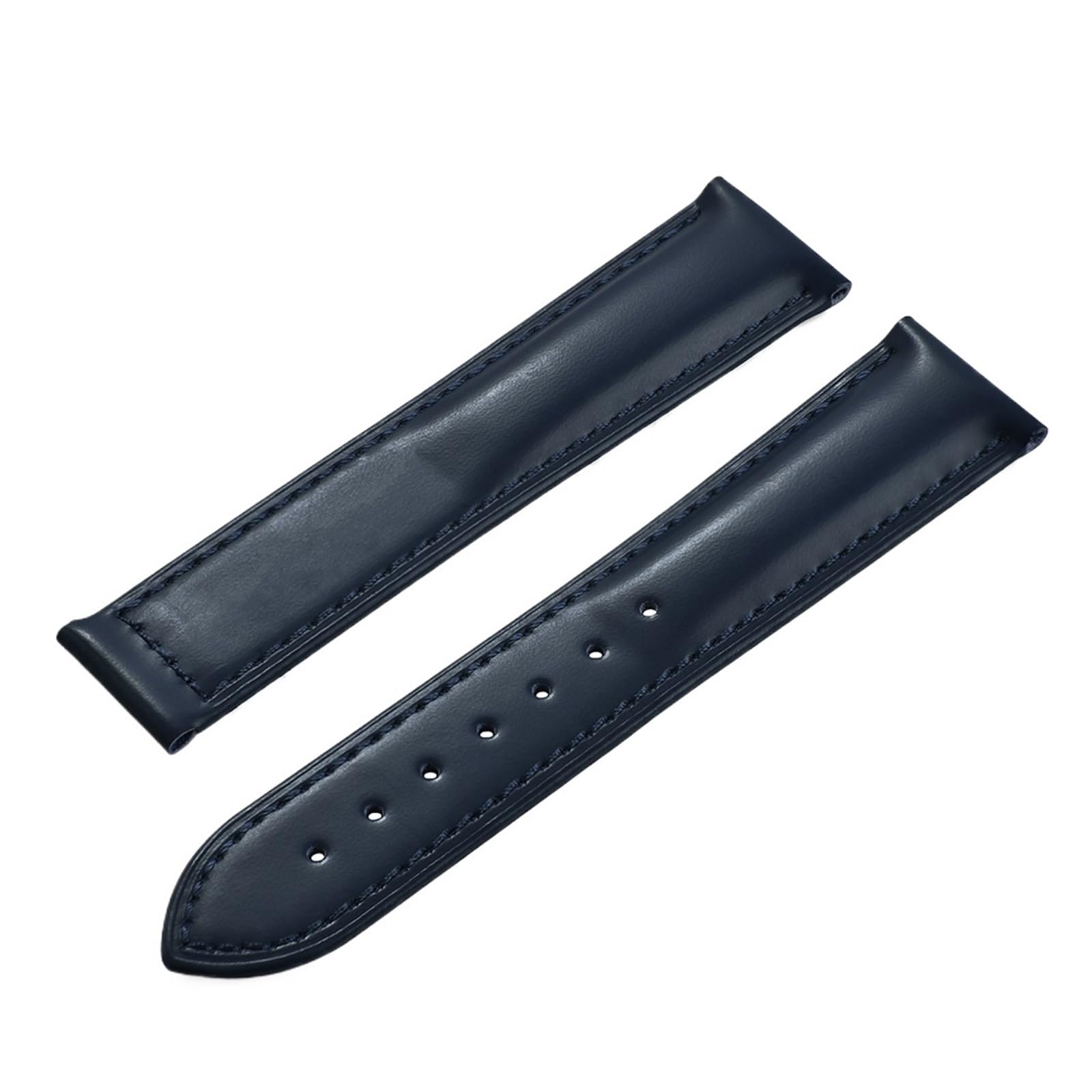 FYYFS Pasek ze skóry bydlęcej ze składaną klamrą, 19 mm, 20 mm, 21 mm, 22 mm, uniwersalny, do zegarka męskiego.