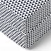 Bacati - 2 Pack Tribal/Aztec/Triangles Silky Soft Breathable 100% Cotton Muslin Baby Crib Fitted Sheets - Fits Standard 28 x 52 x 5 Crib & Toddler Mattresses (Navy Small Triangles)