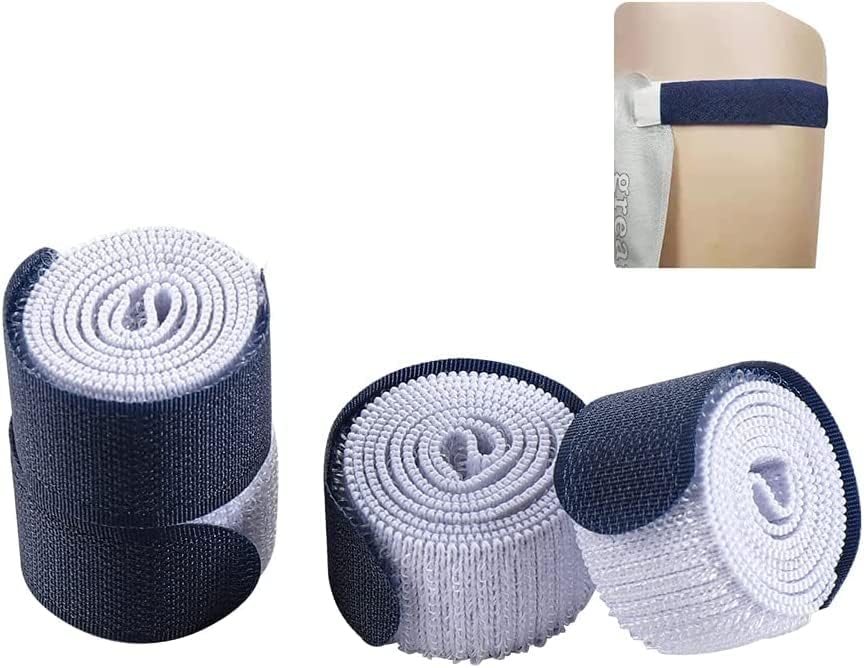 4 correas para bolsa de pierna de catéter, correa de drenaje de orina, soporte para bolsa de nefrostomía con tela elástica suave de 26 x 1 pulgadas