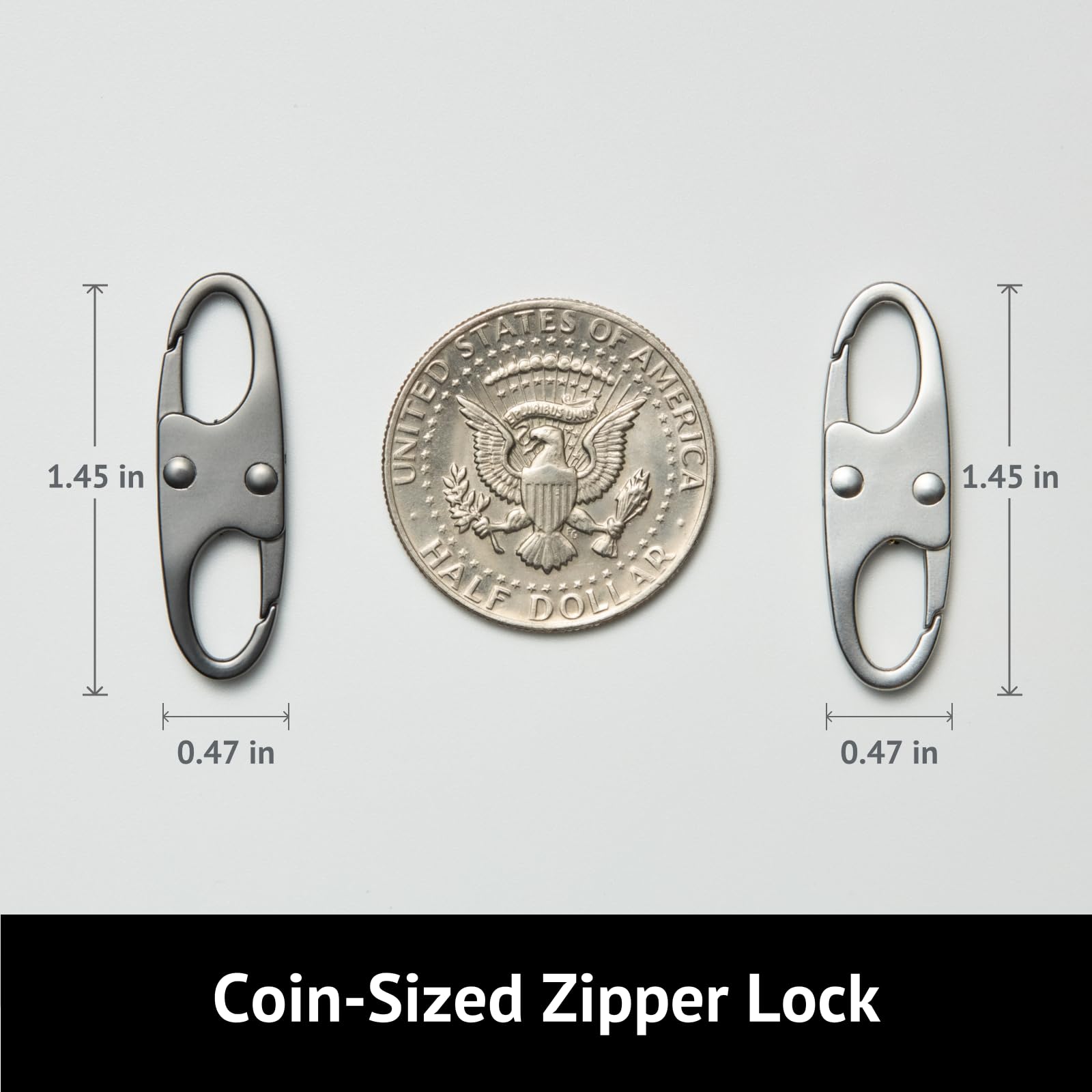 Amazon.com: zelin Anti Theft Zipper Clips Double Opening Small