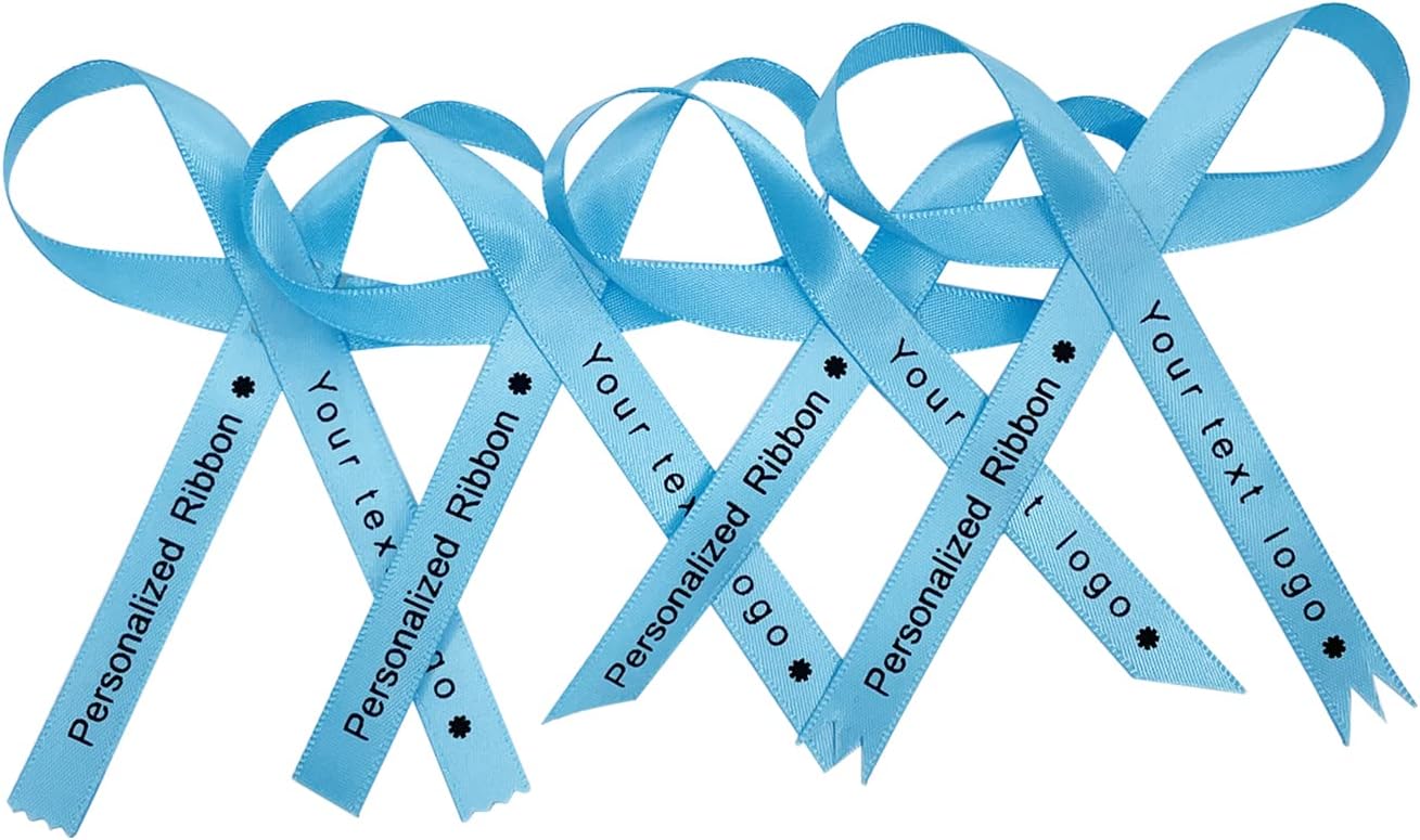 50 100 200 300 Cut Personalized Ribbons Favors for Wedding Birthday Sweet 15 Sweet 16 Party Anniversary Baptism Custom Satin Ribbons with Name Text, 11.8 inches Every Cut Section