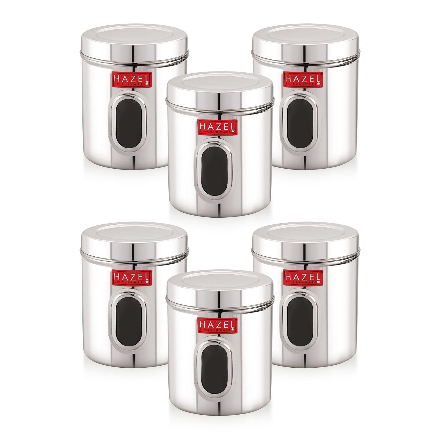 See full amazon price history chart for HAZEL Stainless Steel Transparent Kitchen Storage Containers with Air Tight Lid, 2400 ml, Set of 6 HAZEL Stainless Steel Transparent Kitchen Storage Containers with Air Tight Lid, 2400 ml, Set of 6 (B0CP21F194) Amazon Price History, Amazon Price Tracker