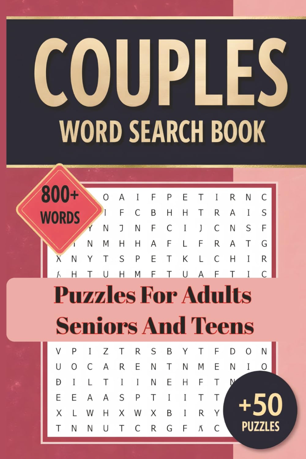 Couples Word Search Puzzle: Easy-to-Read | 6x9 Inches, 110 Pages | A Thoughtful Gift for Couples.