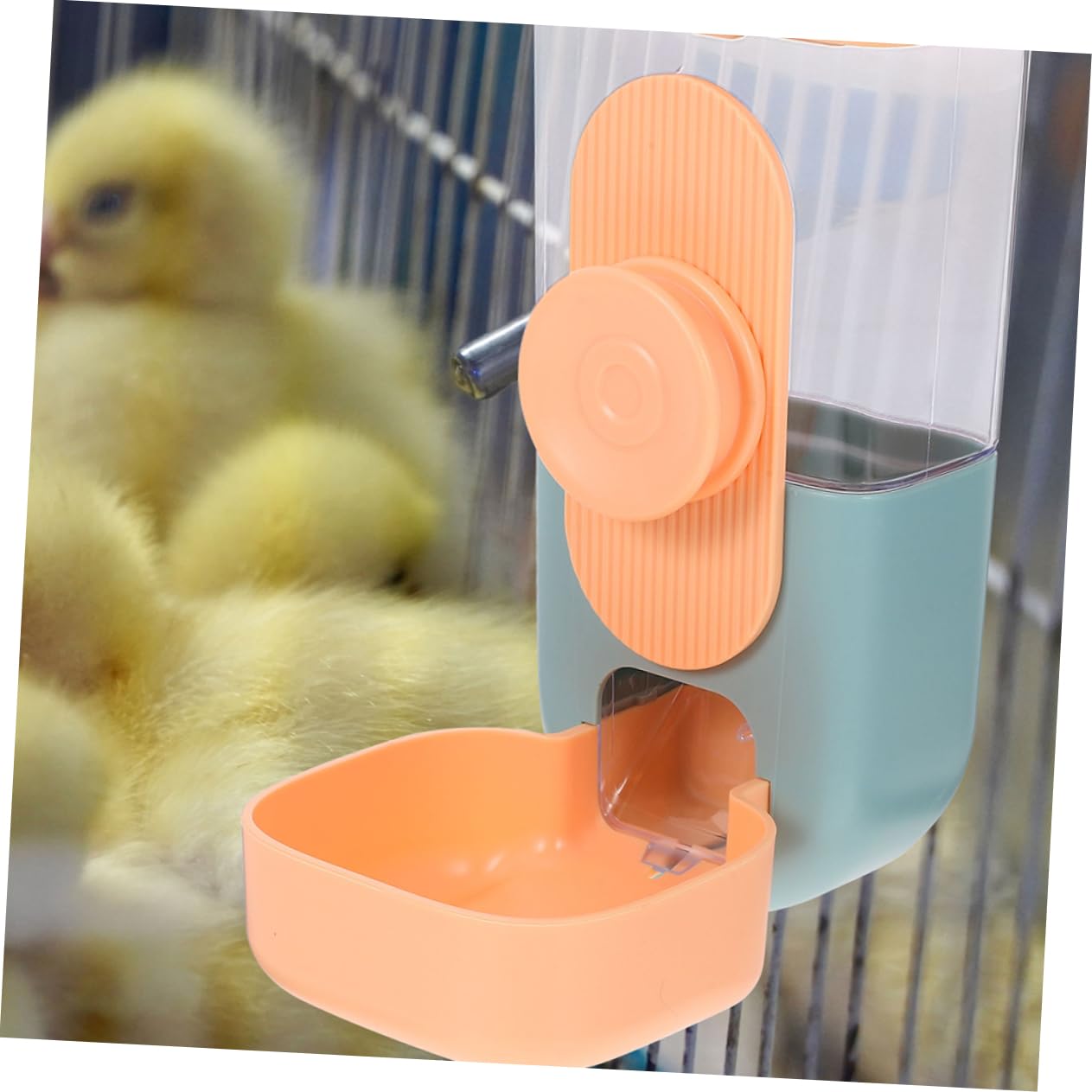 Toyvian Mangiatoia Automatica per Conigli e Criceti Dispenser Appendibile per Cibo e Acqua Realizzato in Materiale Resistente