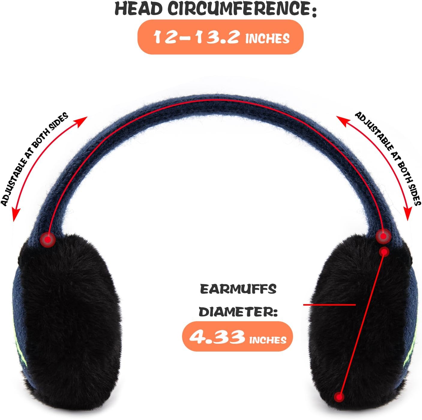 XIAOHAWANG Kids Boy Warm Earmuffs for Children Girl Winter Ear Muffs Cold Weather Ear Warmer - Image 5