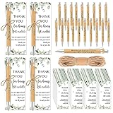 Fulmoon Employee Appreciation Gifts Includes Thank You Wood Bamboo Pens May You Be Proud Sign Ballpoint Pen Employee Appreciation Bookmark Cards for Teacher Office Coworker Colleague Team(60 Set)