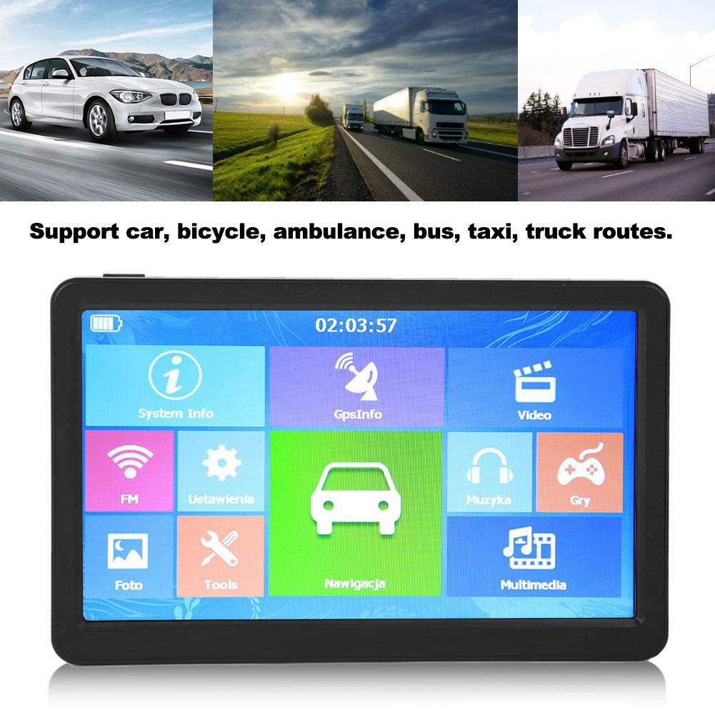 Navegación GPS de Camión con Pantalla Táctil Grande de 9 Pulgadas, 256 MB 8G HD Universal para Reemplazo