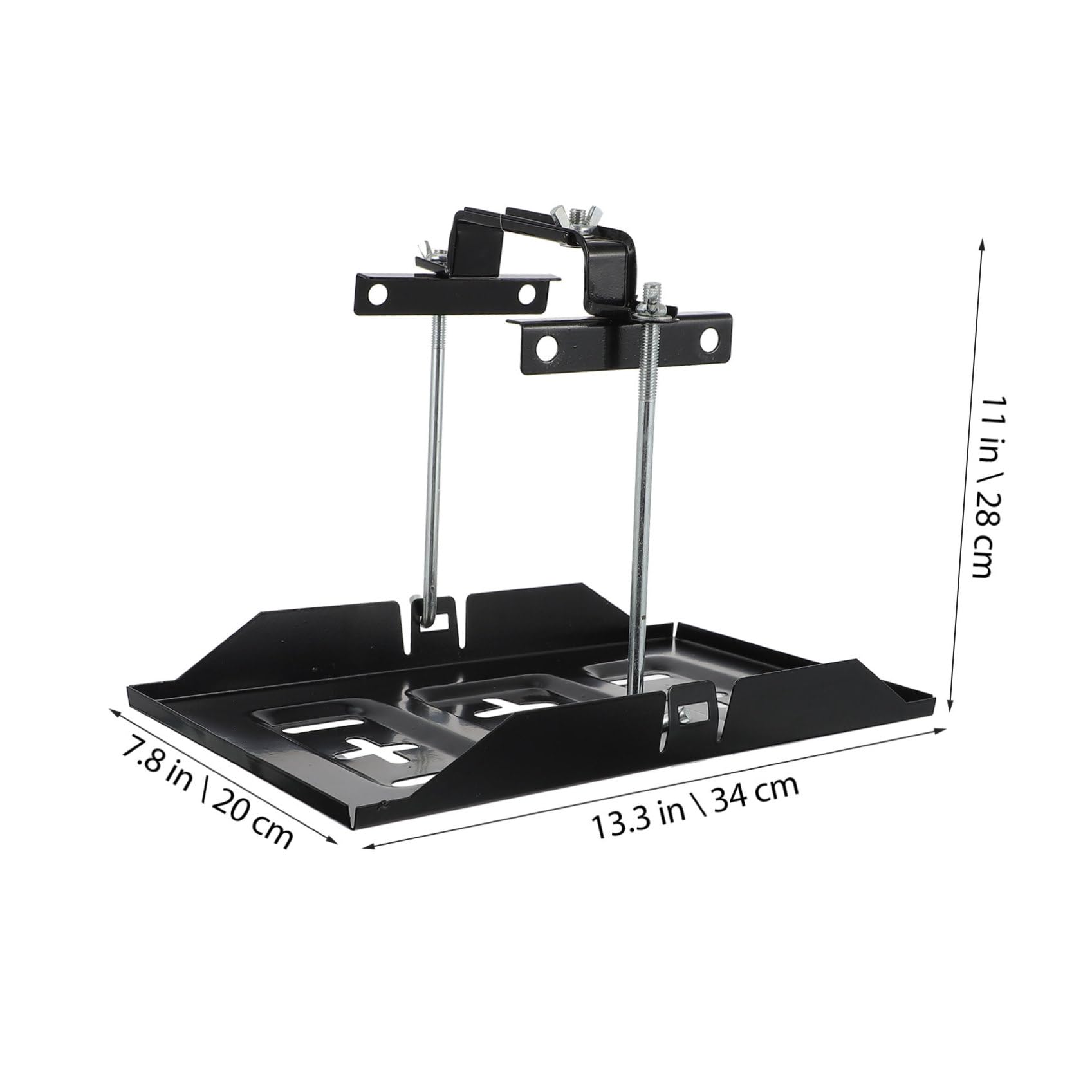 Abaodam Support De Batterie Automobile Pour Fixation De Batterie Voiture Support De Rangement De Voiture
