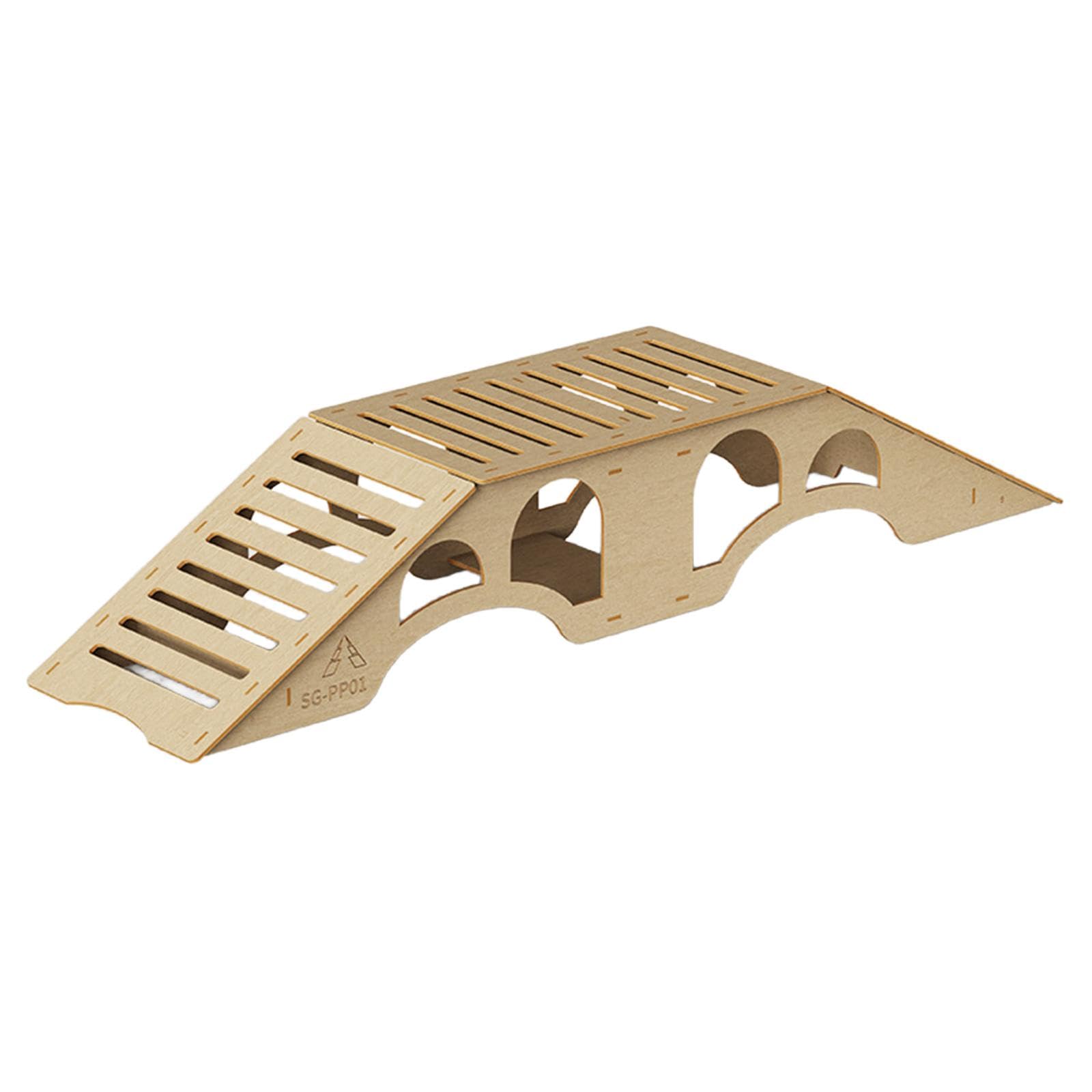Puente de Obstáculos, Rampa Accesoria de Madera en Miniatura para Vehículos RC con Función de Simulación de Manejo, Adecuada para Juegos de Simulación, Estilo un