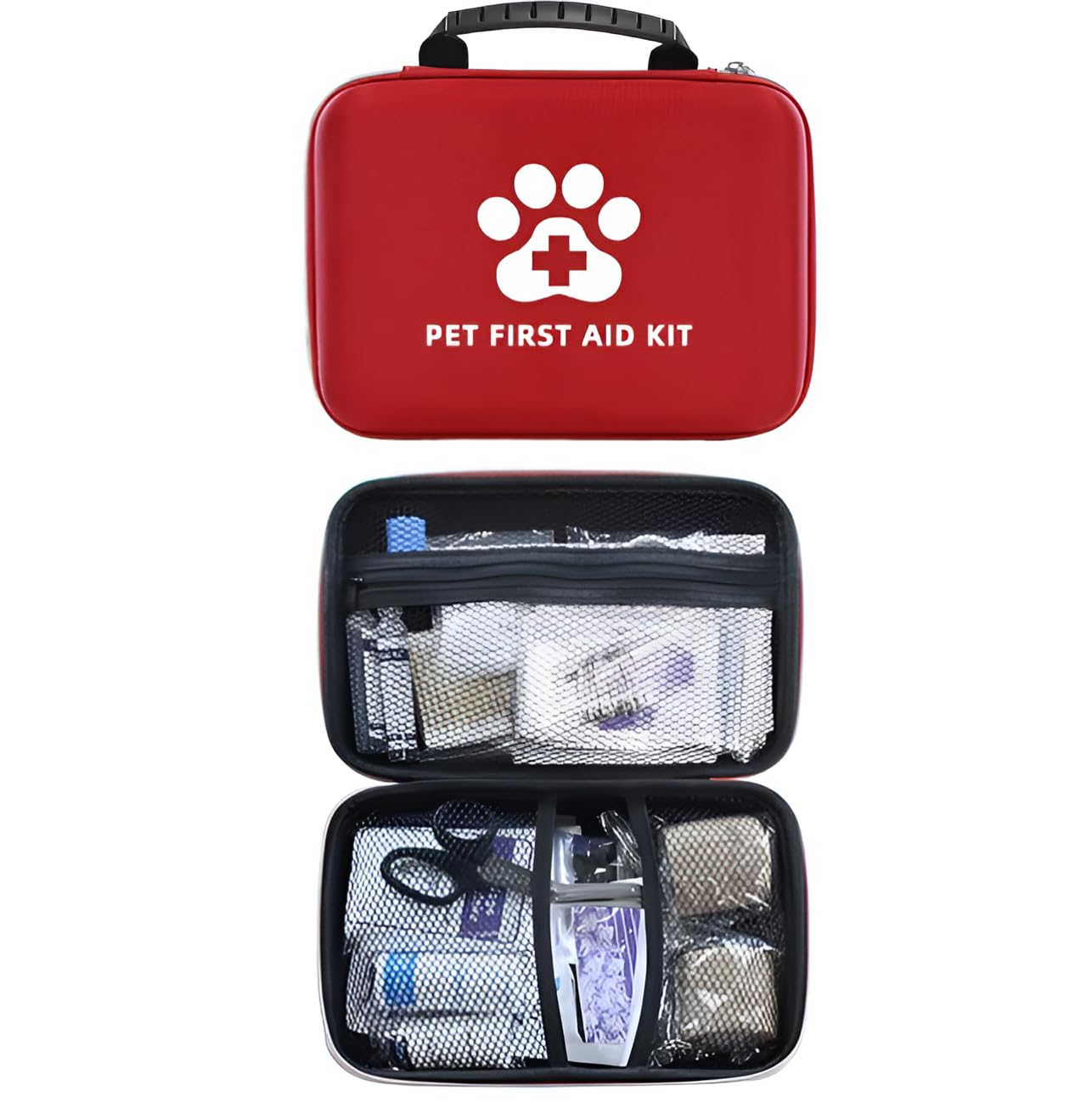 PAWSPLAY Pet First Aid Kit for Dogs & Cats, 101-Piece Emergency Kit with Bandages, Wound Care, Tick Remover, Nail Clipper, Portable Waterproof Travel Kit for Hiking, Camping, Car & Home Safety - image 4