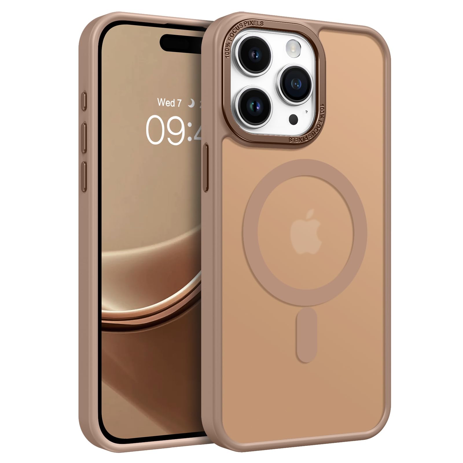 GaoBao Coque pour iPhone 15, Étui Translucide at Arrière Protection