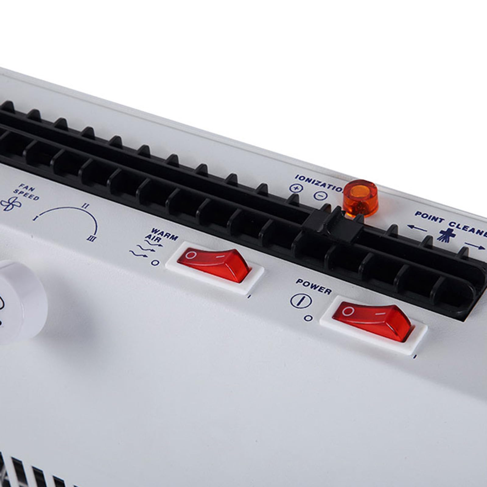 Soplador de Iones Horizontal, Ventilador ionizado antiestático eliminador, Volumen de Aire 45~110 CFM, Ajuste Continuo de la Velocidad del Viento, para impresión, Embalaje