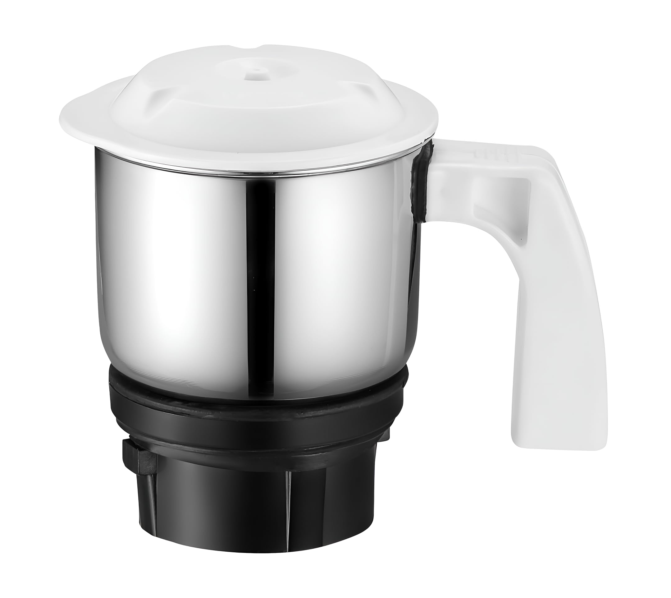 AJS spares- PREETHI Jar for "TITANIUM, STEELE SUPREME, MEGA MAGIC, PLATINUM, SILVER, ECO PLUS, DAISY, BLUE-LEAF GOLD, CHEFPRO, ECO CHEF, TRIO, ECO CHEF NEO" Mixer Grinders (Steel) (0.4 Litre)