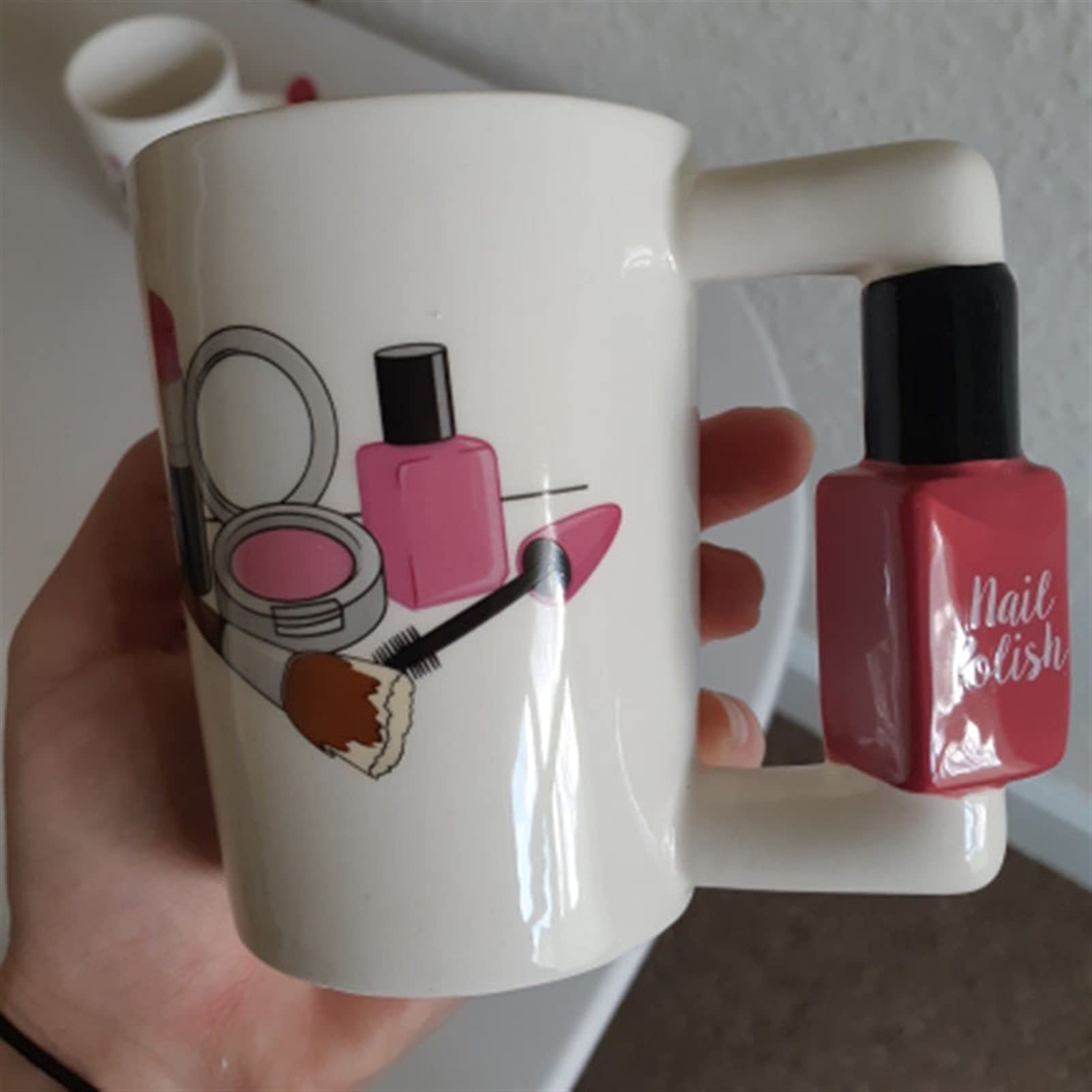 Tazze Tazza in Ceramica Creativa Manico per Smalto per Ragazze Tazza per tè Tazza per caffè Tazza per personalità Lady novità Regalo Servizio da caffè per Ufficio a casa