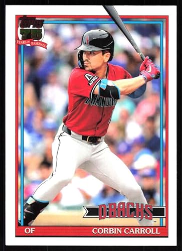 2026 Topps 1991 Topps #T91-58 Corbin Carroll Arizona Diamondbacks Series 1 MLB Baseball Trading Card