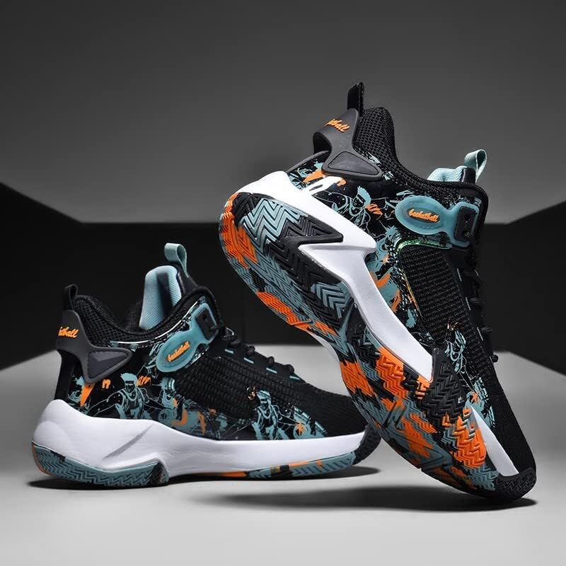 Zapatos de baloncesto transpirables con absorción de golpes y suela antideslizante para hombre 5