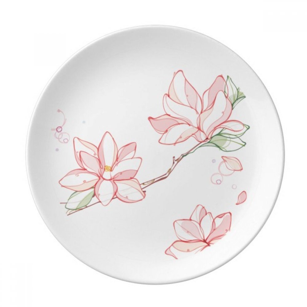 Assiette décorative porcelaine fleurs de pêcher le cadeau de maison idéal