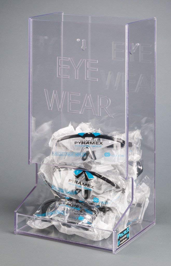 Bulk Protective Eyewear Dispenser (Break Resistant PETG) (Wall Mount)