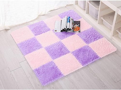 Miniatura 6 de Tapete de rompecabezas, tapetes de espuma de felpa, 16 tapetes esponjosos para habitación de niños, habitación de bebé, decoración de guardería