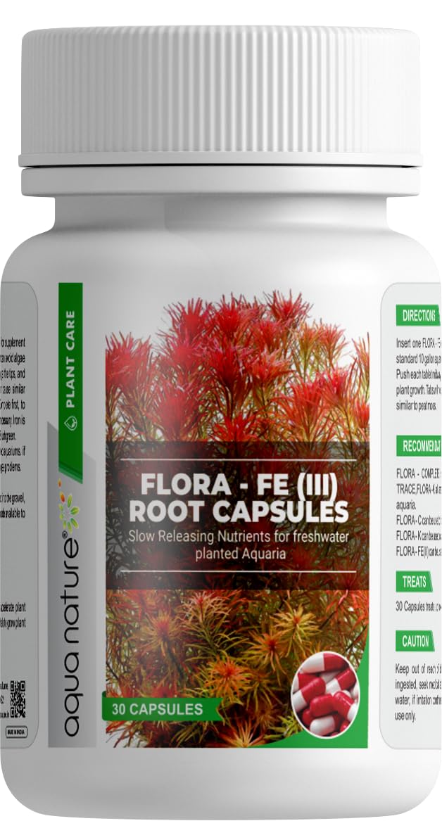 See full amazon price history chart for AquaNature Flora Fe (III) Root Capsules Slow Releasing Nutrients for Freshwater Planted Aquaria (30 Tab) AquaNature Flora Fe (III) Root Capsules Slow Releasing Nutrients for Freshwater Planted Aquaria (30 Tab) (B0CTXKL95D) Amazon Price History, Amazon Price Tracker
