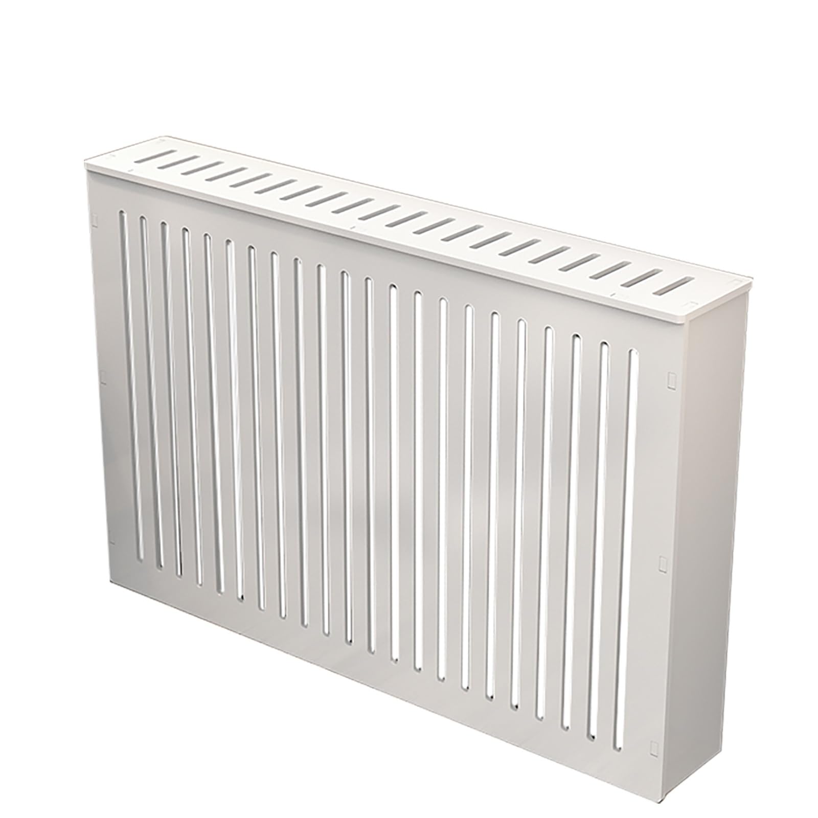 Cache-radiateur vertical moderne 70x70x20 cm en lattes