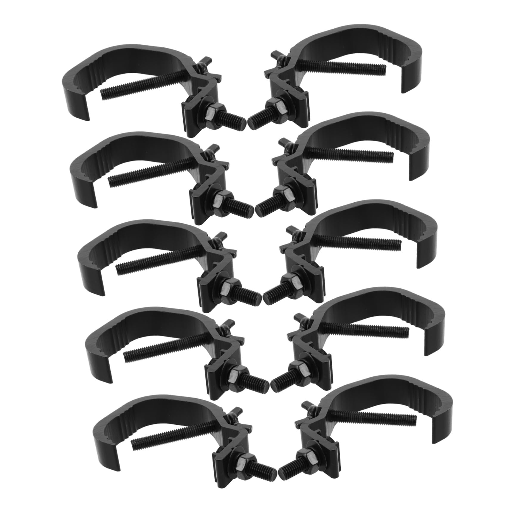 10Pcs Heavy Duty Stage Light Clamps Durable Lighting Hooks for Easy Installation Clubs and Performances Fits Tubes for Dj and Moving