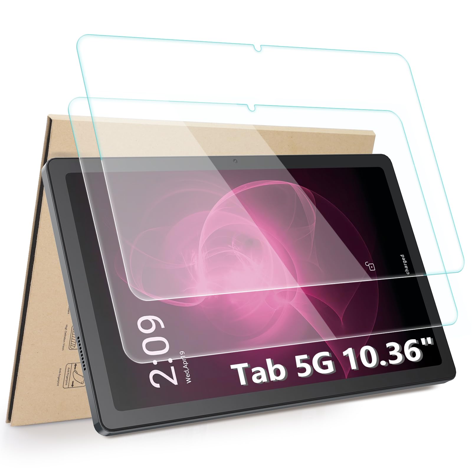 Hianjoo 2-Pack Screen Protector Compatible with T-Mobile Revvl Tab 5g Tablet 10.36