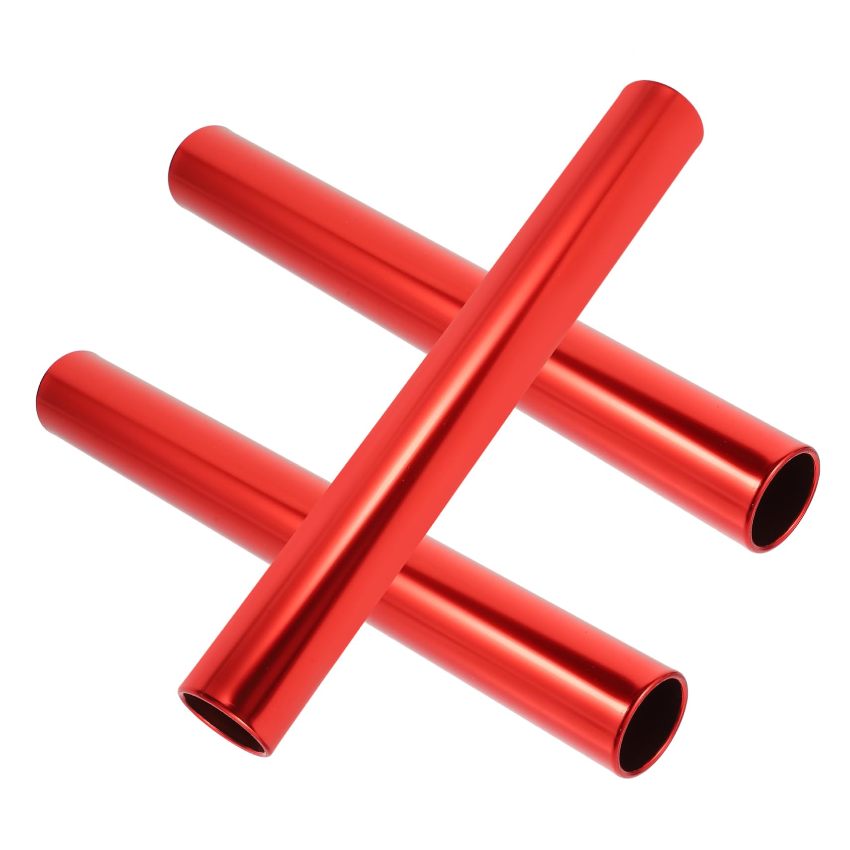BESPORTBLE 3pcs Lightweight Relay Sticks for School Field Races Eye-catching and Easy to Pass Essential Track Relay Tools for Athletes and Students