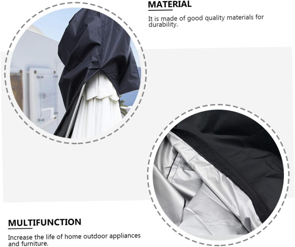 Stand-up Patio Heater Cover Easy Install Durable for Outdoor Weatherproof Cover