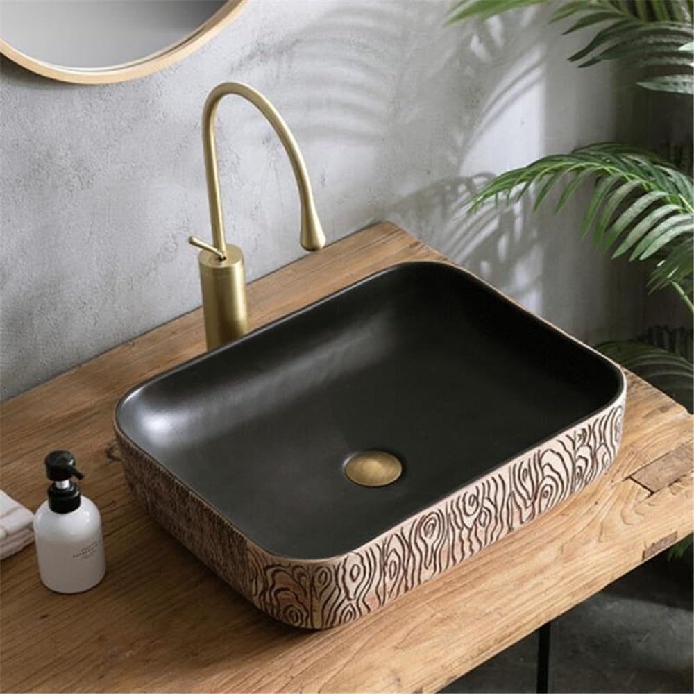 Lavabo da appoggio Creative Above Counter Basin Rectangular Bathroom Sink