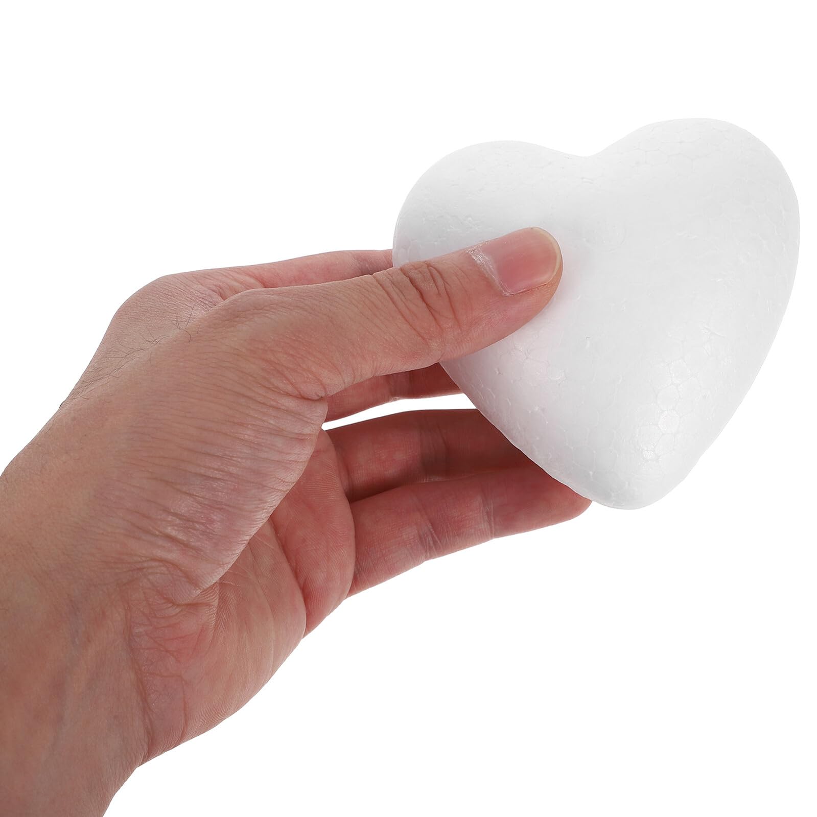 Gatuida 20 Palline di Schiuma a Forma di Cuore 8,5 Cm, Cuori di Gommapiuma Artigianale per Decorazioni Fai da Te, Forniture Creative per Matrimoni e Lavoretti