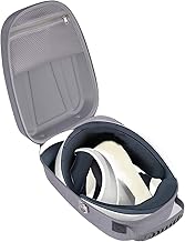 Hard Carrying Case for PS5 VR2, Portable Travel Cover Storage Bag All in One VR Gaming Hard Shell Case for PS5 VR2, Fits for PS5 VR2 Console Grip Accessories (Grey)