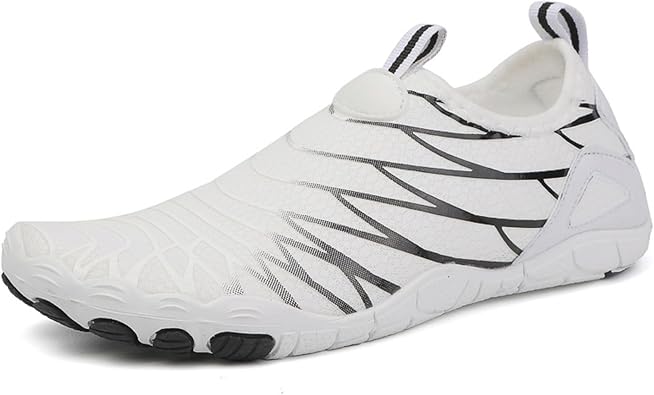 Water Shoes for Women Men Quick Dry Aqua Beach Swimming Shoes, Unisex Non Slip Wide Toe Box Hiking Barefoot Grounded Footwear, Trekking Sneakers for Walking Running Diving Surf Outdoor Sport
