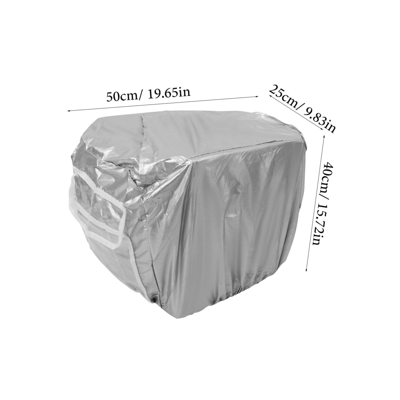 NULYLU Portable Generator Rain Cover Generator Cover Handle Foldable Easy Storage Silver for Generator Protection