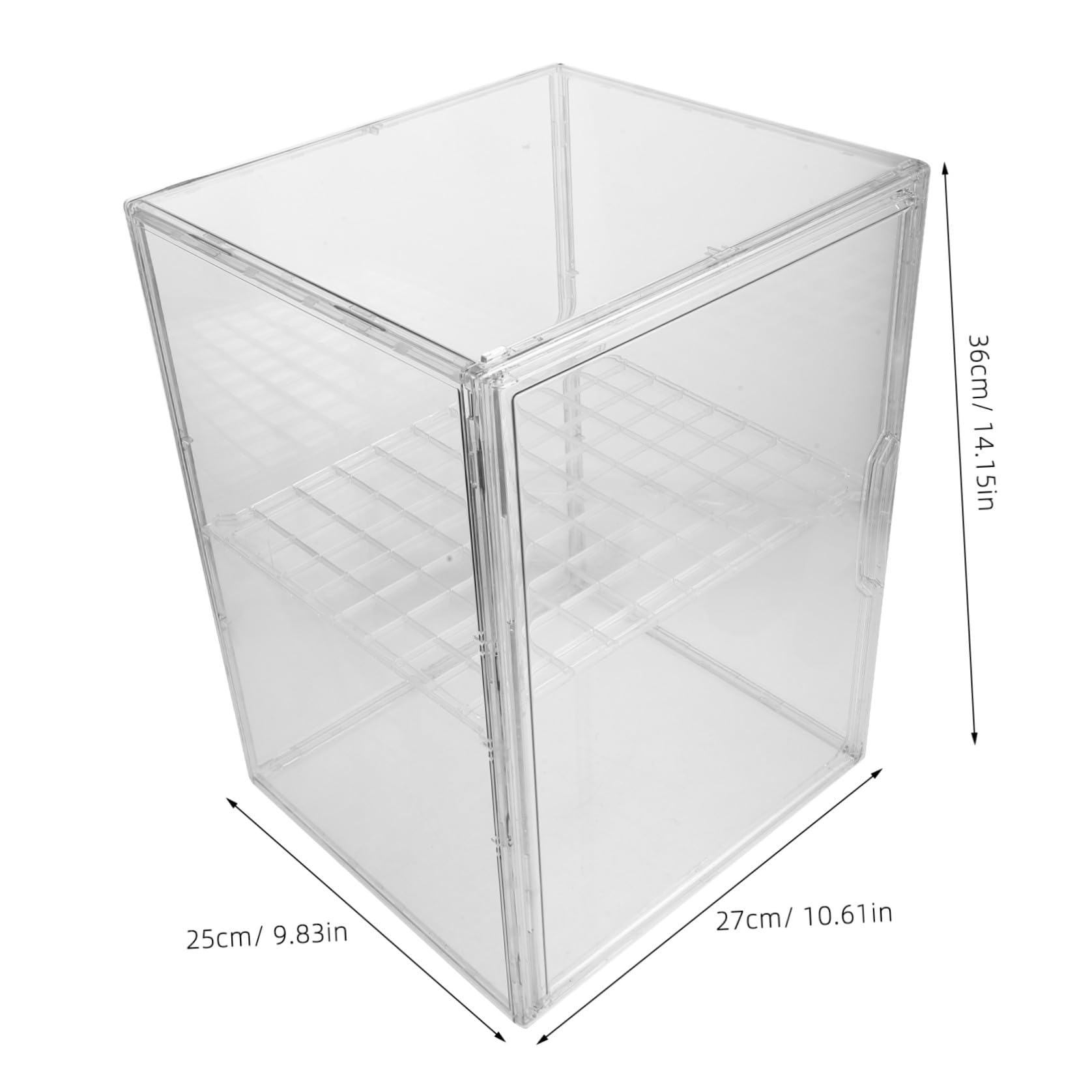 Caja Expositora para Muñecas y Figuras de Acrílico de 2 Niveles