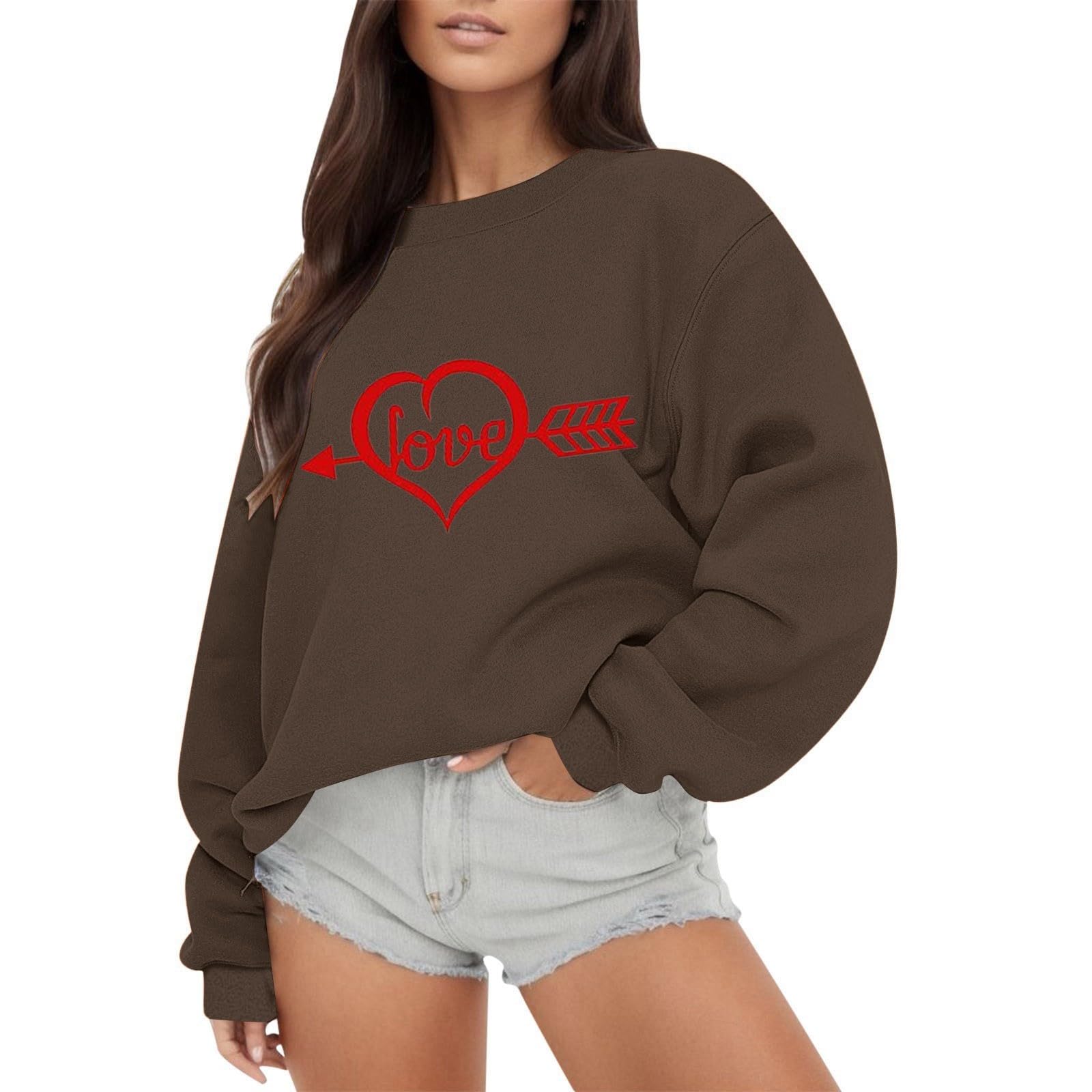 CXKOLD Heated Hoodies for Women My Order Women Hoodies Oversized Sweatshirts Fleece Sweaters Long Sleeve Shirts Cute Loose Y2K Clothes Fall Pullover Top Holiday Clothes Festival Outfits Athletic Wear