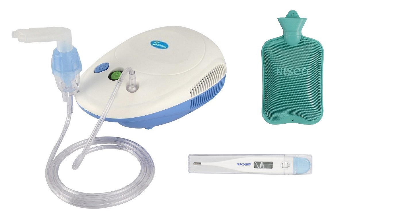 Niscomed Spiritus Nebulizer, hot bottle and thermometer-image-11