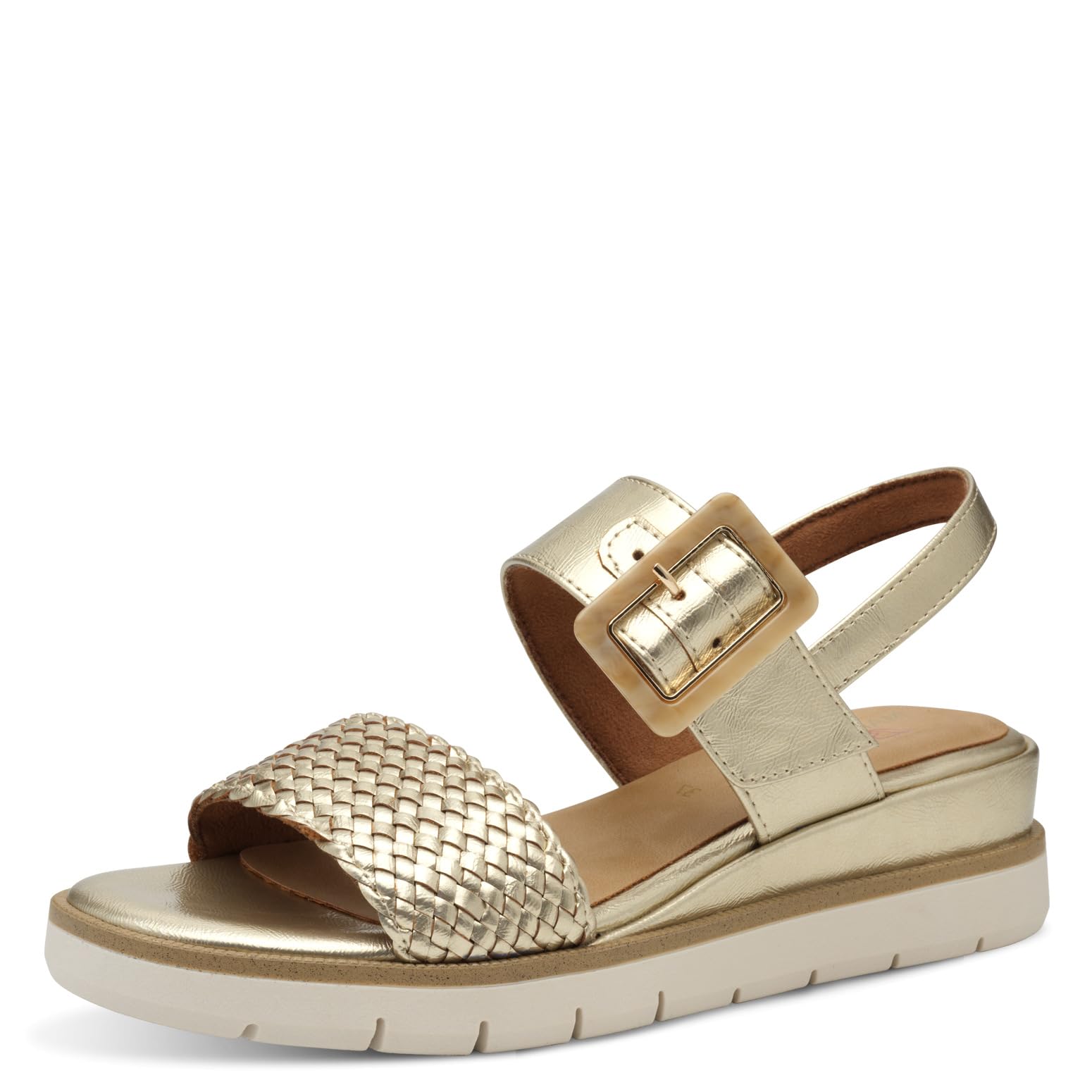 MARCO TOZZI Women's Sandale 2-28712-44, Metallic, 7.5 UK