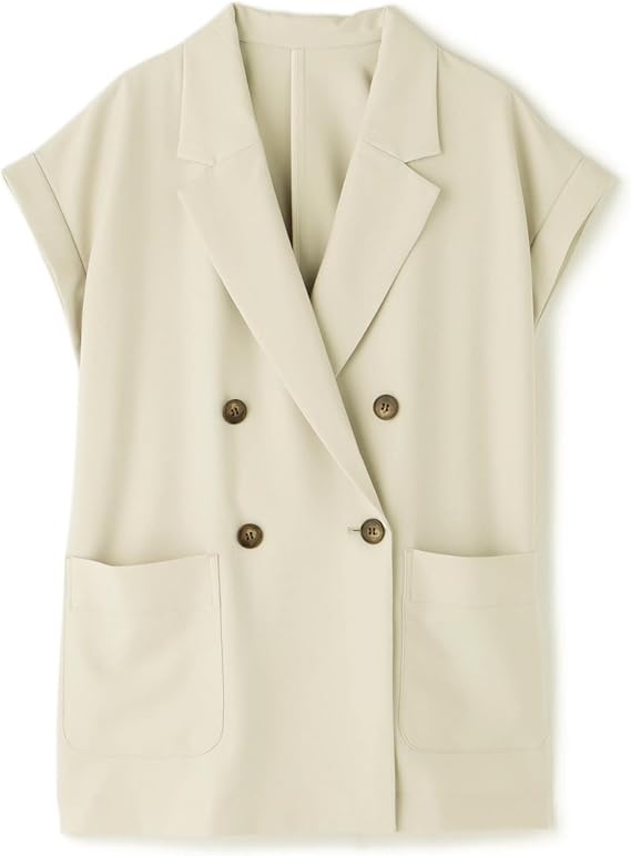 【ナチュラルビューティーベーシック】ダブルブレストボクシージレ★ブラウン ダブルブレストボクシージレ | NATURAL BEAUTY BASIC