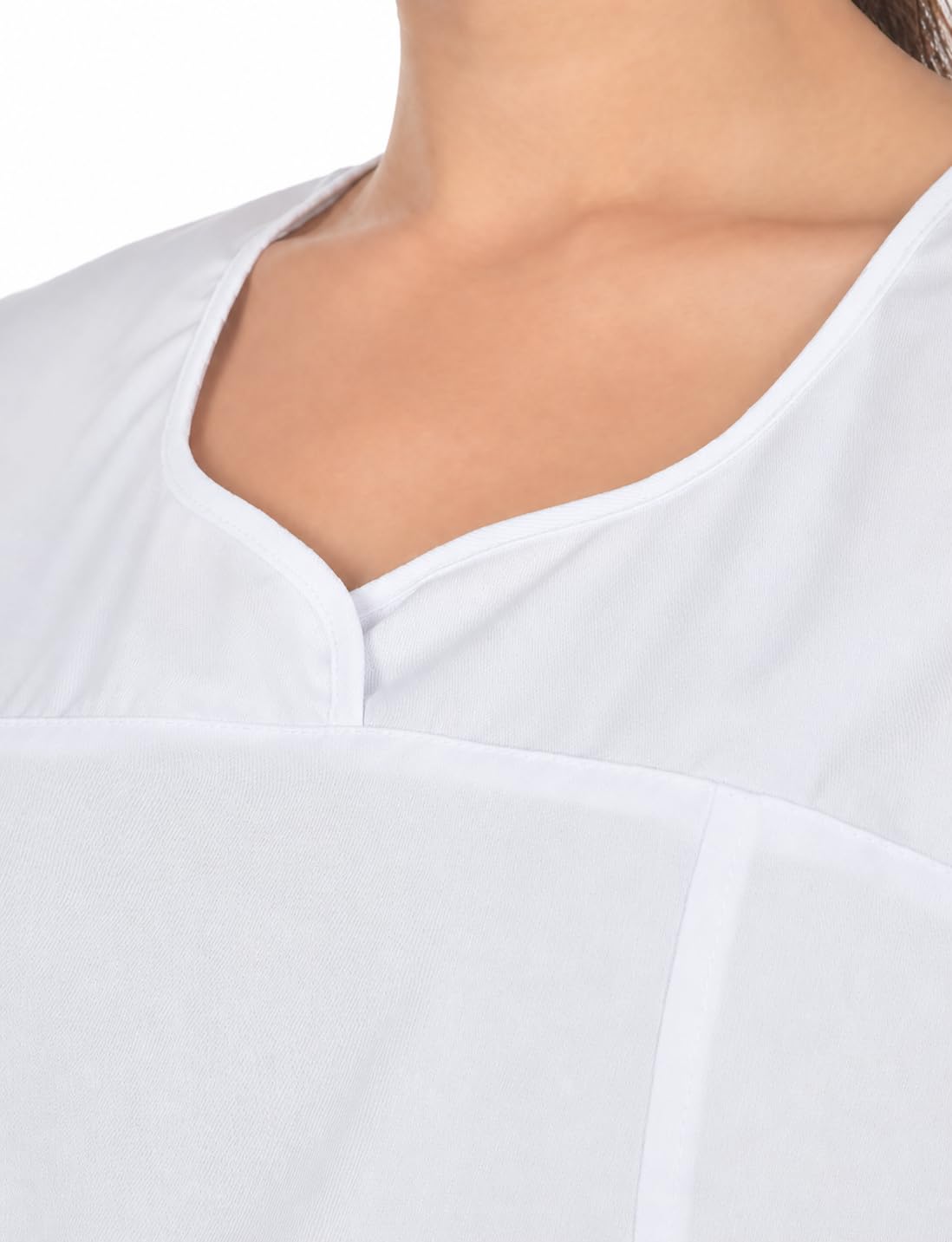 B-well Ines Casaca Elástica Señora Uniforme Estética Casacas Sanitarias Mujer Manga Corta Cuello V Uniformes Sanitarios Mujereterinarios