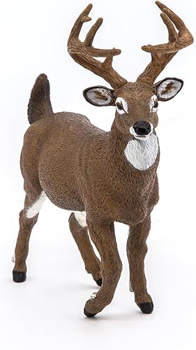 Miniatura 5 de Papo - Figura pintada a mano - Reino animal salvaje - Ciervo de cola blanca -53021 - Coleccionable - para niños - Adecuado para niños y niñas - a