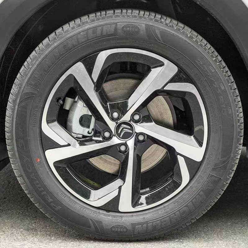 4 Coprimozzi Per Citroen DS3 2009-2014 | Diametro 60mm, Rosso Con Logo - Lega Di Alluminio - Foto 6