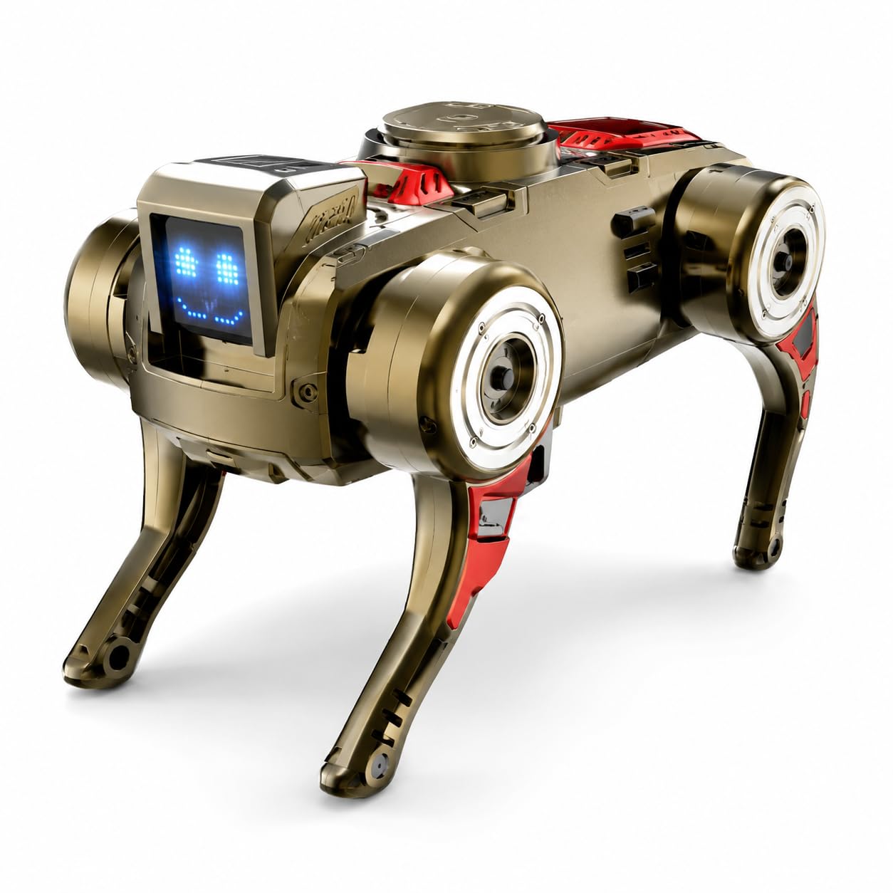 transformable mechanical dog fidget gyroscope toy 2 in 1 | deformation spinner & finger gyroscope | stress relief sensory gadget for kids, teens & adults | handheld desk fidget toy
