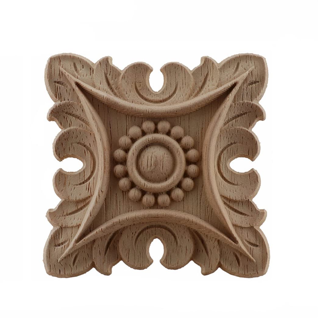 Moulure en bois sculpté de qualité supérieure ornement ovale style traditionnel