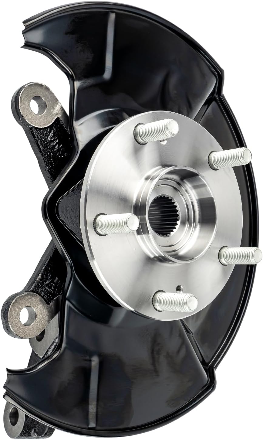 KAX 1PC Front Steering Knuckle & Wheel Bearing Hub Assembly Right Passenger Side Replacement for Honda Civic 2006-2011 Replaces 698-450