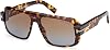 Tom Ford TURNER FT 1101 Dark HavanaLight Brown Shaded 5815140 men Sunglasses