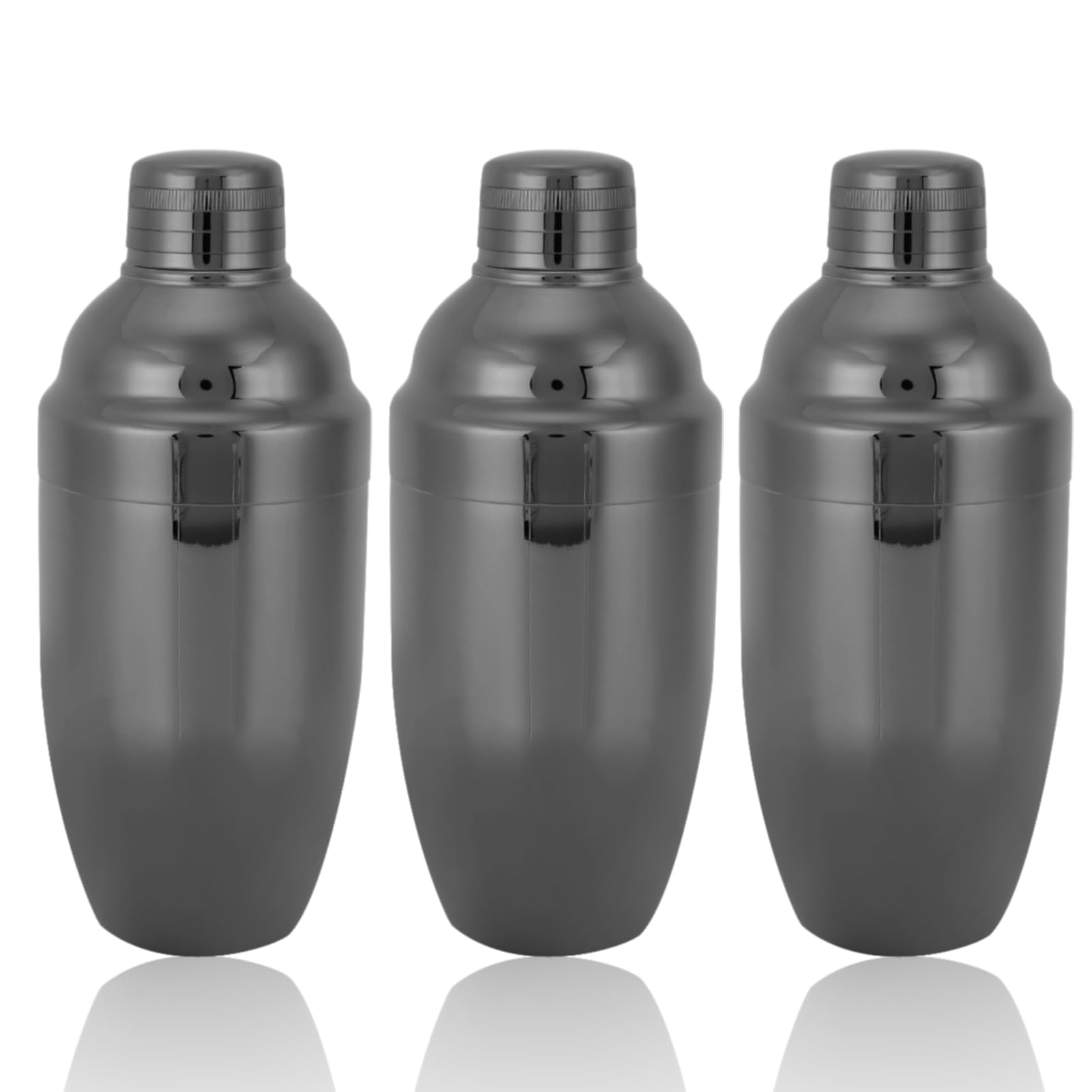 3pcs Cocktail Shakers, 304 in acciaio inox Pro Bar Shaker Professional Martini Drink Brink Bar Shaking Tools for Bartender