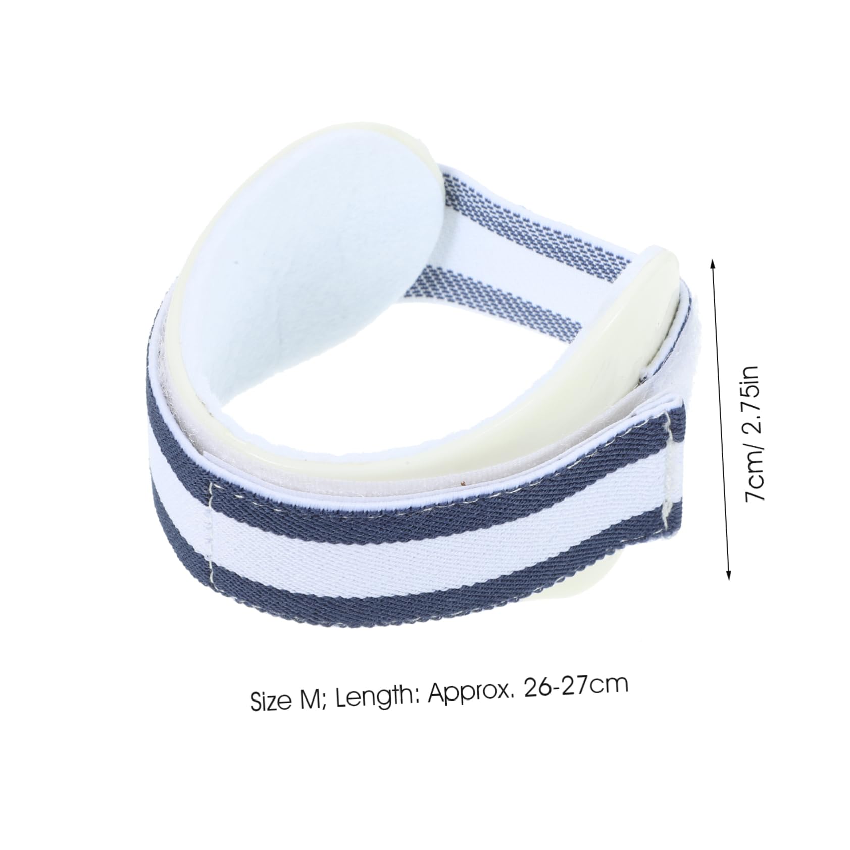 BEBEMOKO Adjustable Tennis Elbow Support for Relief White Compression Brace for Golfers Elbow Lightweight and Comfortable Design