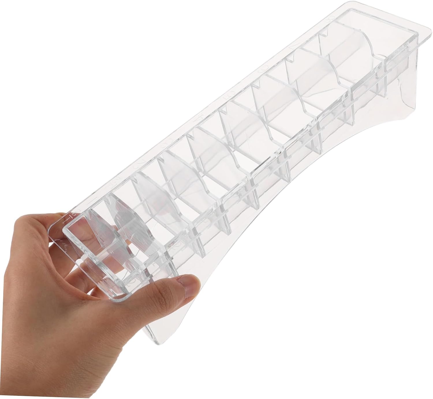 Hair Clipper Comb Holder Rectangular Organizer for Limit Combs Durable Storage Case for Barber Home Use Compatible with Various Clippers and Accessories