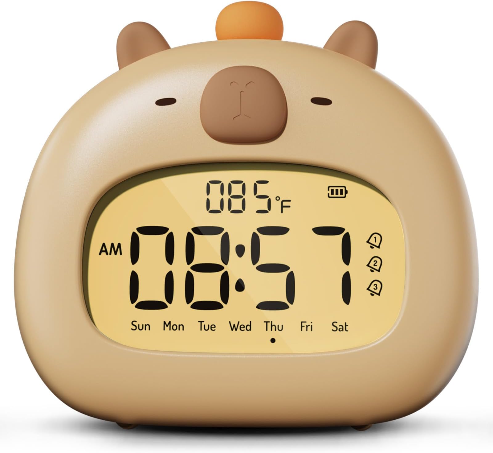 WANIDEA Capybara Alarm Clock for Kids, Ready to Rise